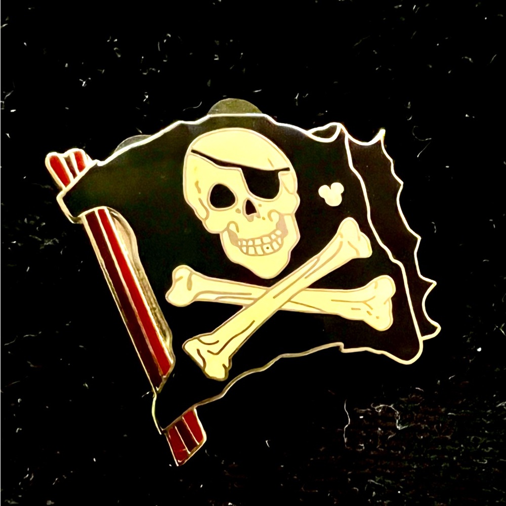 Disney Pirate Skull and Crossbones Pin